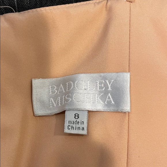 Vintage Badgley Mischka Black Lace Strapless Gown - Picture 8 of 16